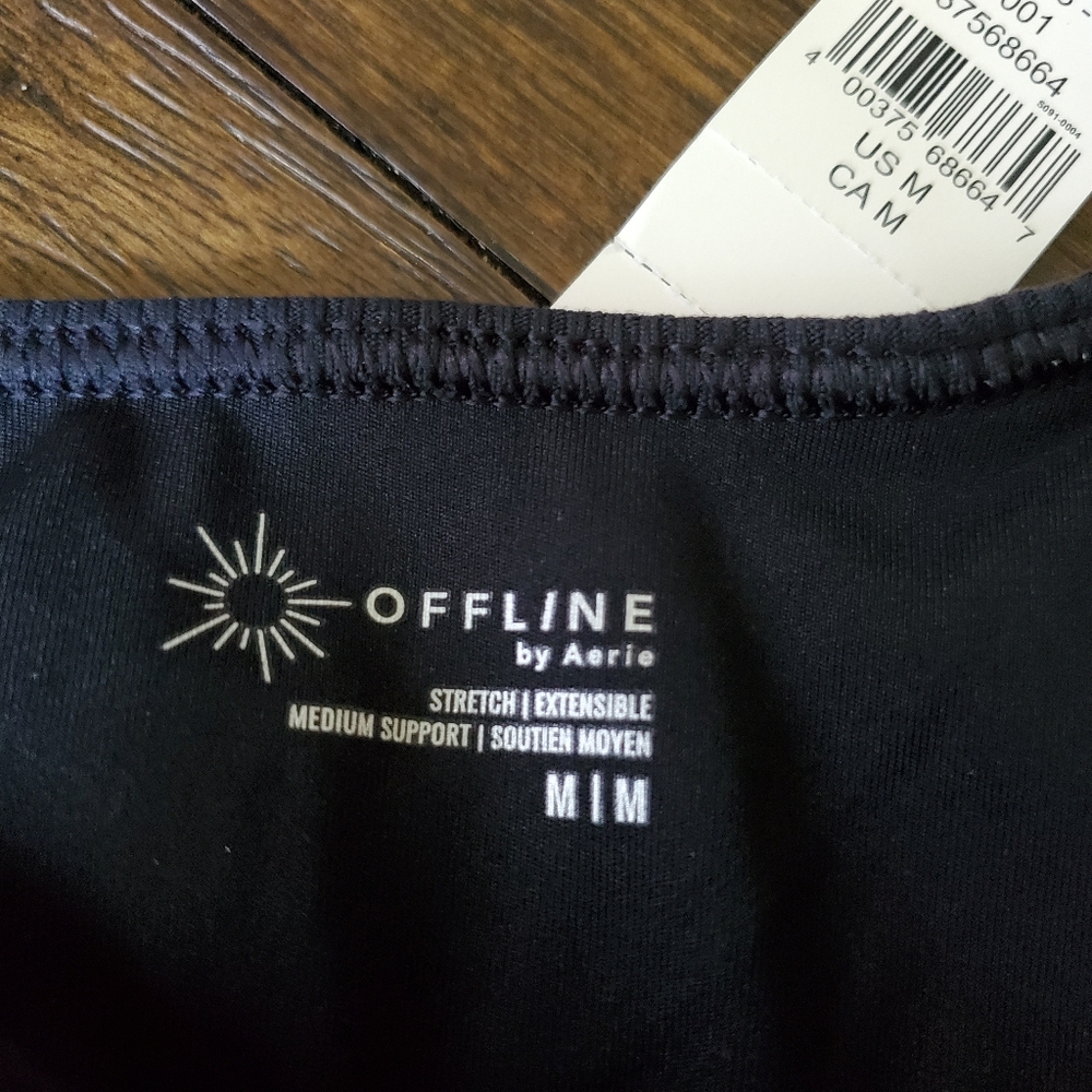 Aerie‎ Black Ribbed Bralette - Picture 6 of 6